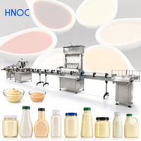 Machine de remplissage automatique industrielle HNOC pour confiture de cerises, pâte à haute viscosité, miel et sauce chili hachée