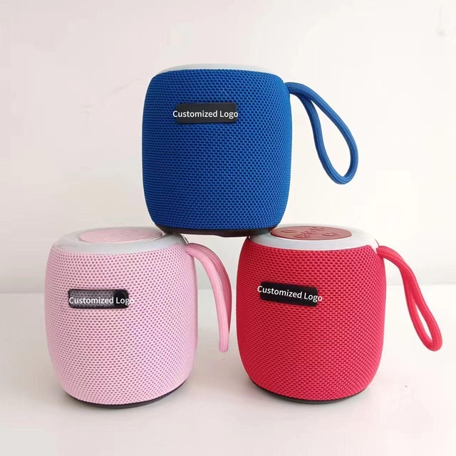 X919-1 Trendy RGB Flashing Mini Subwoofer Portable Hi-Fi 5W for Music Speakers Aux Powered Battery Home Mobile Phone