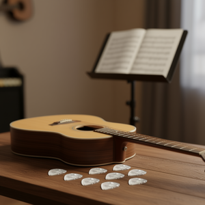 5-Core Guitar Picks Celluloid Heavy Gauge 0.96mm White 12 Pcs For Acoustic <b>Stringed</b> <b>Instruments</b> Parts Accessories - Product Image 2