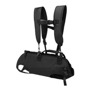 Pet-friendly Four-legged <b>Backpack</b> <b>Black</b> <b>Large</b> Capacity Horizontal Carrying Style For Dogs Multi-functional Shoulder Straps - Product Image 2