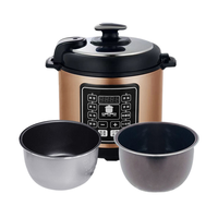 Cuisinières à riz Ménage Instantané 5L 6L Acier inoxydable Cuisinière électrique à pression numérique