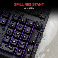 HyperX Alloy Core 100% asli harga grosir di stok membran RGB Gaming lampu LED Keyboard berkabel