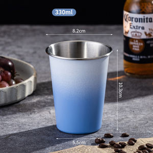 Mug à bière portable Atlas en acier inoxydable 304 à changement de couleur, isolation thermique, design écologique pour le camping en plein air et la maison - Product Image 2