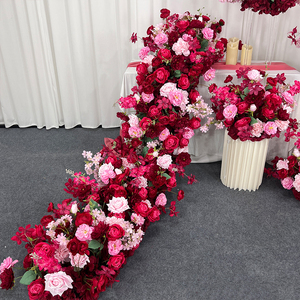 Roses artificielles rouges et roses, parfaites pour les décorations <span class=keywords><strong>de</strong></span> fond <span class=keywords><strong>de</strong></span> mariage et les centres <span class=keywords><strong>de</strong></span> <span class=keywords><strong>table</strong></span> - Product Image 2
