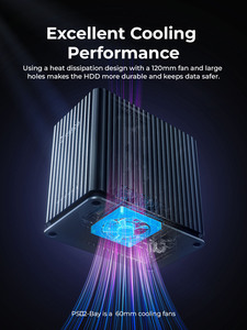 ORICO 2/5-bay HDD Docking Station Loại-C ổ cứng bên ngoài bao vây làm mát im lặng lưu trữ HDD Docking Station - Product Image 5