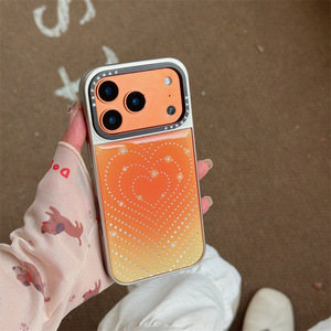 Coque de téléphone portable antichoc avec motif cœur en relief style Ins pour iPhone 14/13 et 17/16/15 Pro Max - Product Image 3