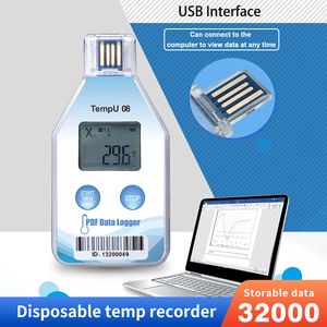 Máy đo nhiệt độ kỹ thuật số XINKE TempU08, thiết bị ghi dữ liệu USB, giám sát nhiệt độ áp suất, màn hình <span class=keywords><strong>LED</strong></span>, điều khiển bằng ứng dụng thông minh, hỗ trợ Excel - Product Image 2