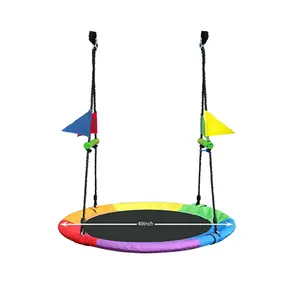 Zoshine Amusement Outdoor Tree Swing Premium Flying Saucer Swing with Locknuts and Lock Ropes for Children