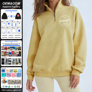 <span class=keywords><strong>Felpa</strong></span> da ginnastica Pullover con Zip a quarti con <span class=keywords><strong>cappuccio</strong></span> da <span class=keywords><strong>donna</strong></span> con ricamo personalizzato da <span class=keywords><strong>donna</strong></span> - Product Image 1