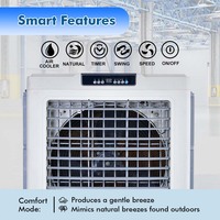 Refroidisseur d'air commercial mobile, climatiseur de sol, ventilateur portable sur pied, climatiseur évaporatif à eau