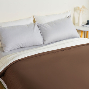 Bộ đồ giường bằng tre sateen 100% 4 miếng được trang bị len có sẵn đôi đôi vua siêu Vua nhà máy đặt phòng ngủ đám cưới tại nhà - Product Image 3