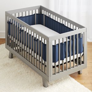 Wholesale Breathable Baby Classic Mesh Crib Liner for Baby Safety Crib Bumper <b>Cot</b> Bumper - Product Image 2