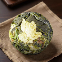 Thé en fleurs Jasmine Ball, Thé vert, Tisane, Fleurs épanouies, Boisson aux fleurs blanches, Feuilles en vrac