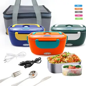 Colorful 110v/12v portable food heating electric calentador de comida portatil With Bag