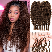 Extensions de cheveux au crochet 100 % naturelles, bouclées birmanes, 100 g, pour tresses, plumes de cheveux humains, fournisseur en gros