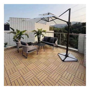 بلاط خشبي بلاستيكي متشابك 30 × 30 سم للأرضيات الهندسية، بلاط جديد لجانب حمام السباحة والفناء الخارجي - Product Image 2