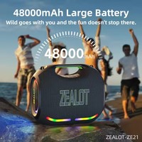 Haut-Parleur de Basses Extérieur Professionnel sans Fil Haute Puissance 250W Boombox Subwoofer Portable Stéréo Surround ZEALOT ZE21