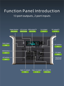 Batería <span class=keywords><strong>de</strong></span> litio Lifepo4 para acampar al aire libre 600W Bancos solares Estaciones generadoras <span class=keywords><strong>de</strong></span> energía portátiles 592Wh - Product Image 5