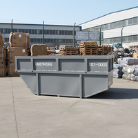 Bac à déchets en acier renforcé Q235B pour le recyclage des métaux ferreux, les débris de construction, bac à déchets personnalisable