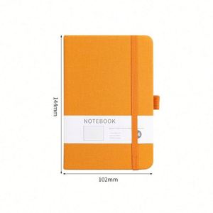 2025 New Custom Printing 80GSM A6 PU Leather Cover Dotted Hardcover Journal Notebook <b>Paper</b> Journal Custom Printing Journal Diary - Product Image 1