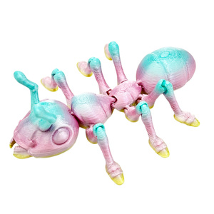 Fourmi réaliste imprimée en 3D, figurine d'insecte articulée et flexible, ornement de bureau tendance, cadeau, produit transfrontalier le plus vendu - Product Image 1