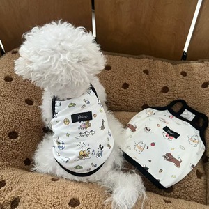 เสื้อกล้ามสำหรับสุนัขในฤดูร้อน เสื้อกั๊กลายการ์ตูนน่ารัก เหมาะสำหรับแมวสัตว์เลี้ยง แร็กดอลส์ บิชอนส์ เท็ดดี้แบร์ และชเนาเซอร์ - Product Image 2