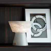 Lampe de chevet en marbre espagnol en forme de champignon pour chambre à coucher, style ferme, pour table de chevet, bureau et comptoir de canapé