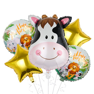 Tête <span class=keywords><strong>d</strong></span>'animal Ballons en <span class=keywords><strong>film</strong></span> aluminium tigres Lions Singe pour la <span class=keywords><strong>d</strong></span>écoration de fête Joyeux anniversaire Ballons Fournitures en gros - Product Image 5