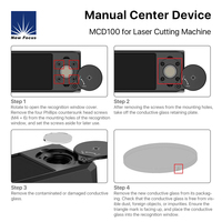 BOCHU MCD100 Nouvelle Machine de Découpe Laser à Fibre avec Aligneur Visuel Manuel Intégré et Conception Monobloc Haute Précision