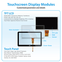 Anpassen des TFT-LCD-Touchscreen-Displays 2.4 3.5 4.3 5 6.25 7 8 9 10.1 12.3 13,3 Zoll CTP Kapazitives IPS-TFT-LCD-Touch panel