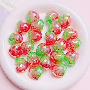 Perles à trou droit bicolores Changement progressif Explosion Love DIY Chaîne de téléphone portable Accessoires de bijoux Perles en vrac acryliques - Product Image 5