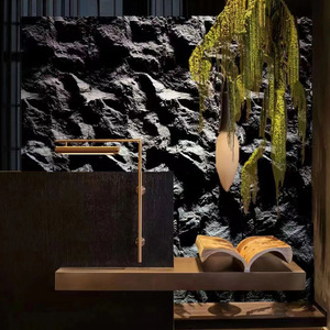 Paneles de piedra de PU impermeables de 3 metros, pared de roca de piedra Artificial de losa delgada para aplicación de pared Exterior al aire libre - Product Image 6