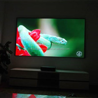 Projecteur laser mural Fengmi 120 pouces 4K 16:9 gris foncé pour cinéma maison, cristal PET, ultra courte focale, rejet de la lumière ambiante ALR