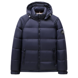 Winter Cotton <b>Jacket</b> Hooded Sweater Thickened Padded <b>Jacket</b> With Zipper Thickened Men's <b>Jacket</b> Men's Down <b>Jacket</b> - Product Image 3