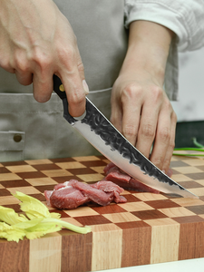 Xyj couteaux à os professionnels forgés 6 pouces, <span class=keywords><strong>couteau</strong></span> à désosser de chef de <span class=keywords><strong>boucher</strong></span> avec étui en cuir - Product Image 4