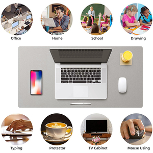 Tapis de <span class=keywords><strong>protection</strong></span> de bureau grande taille en cuir PU imperméable, tapis de souris, tapis de <span class=keywords><strong>clavier</strong></span>, tapis de bureau pour jeux, accessoires PC - Product Image 6