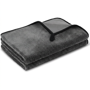 ผ้าไมโครไฟเบอร์ NOVISON YOUR WEAVERS OEM แบบกำหนดเองสำหรับรถยนต์ 1400GSM ขนาด 80x50 ซม. สำหรับงานดีเทลลิ่ง ซับน้ำได้ดี แห้งเร็ว ผ้าขนหนูแบบวงแหวนบิดเกลียว - Product Image 1