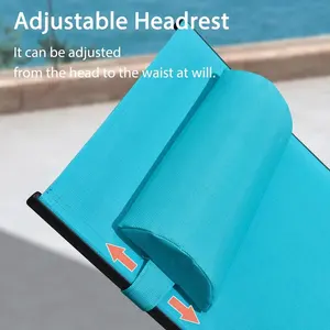 PURPLE LEAF Ensemble de chaises longues pour patio avec 2 tables <span class=keywords><strong>d</strong></span>'appoint Chaises inclinables réglables pour <span class=keywords><strong>piscine</strong></span> extérieure au bord de la <span class=keywords><strong>piscine</strong></span> - Product Image 5