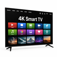 TV Pintar QLED 4K UHD 55-100 Inci, Sistem Android Ultra Tipis Bezel Sempit, Layar Besar WiFi untuk Penggunaan di Rumah dan Hotel
