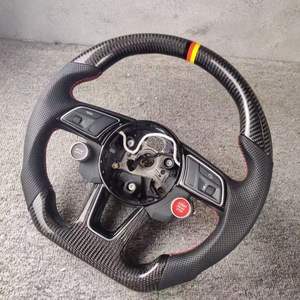 Volant RS personnalisé avec cuir pour <span class=keywords><strong>Audi</strong></span> RS3 8Y RS4 RS5 B9.5 RS6 C8 2021-<span class=keywords><strong>2024</strong></span> - Fibre de carbone - Product Image 6