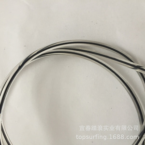 Correa de Seguridad para SUP, TPU de 5.5 mm, Núcleo Negro, Conector de Acero Inoxidable con Doble Rotación para Deportes Acuáticos con SUP Inflable - Product Image 4