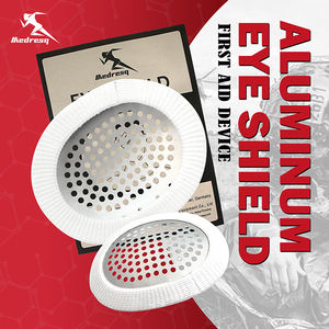 Medresq Escudo de Ojos de aluminio Escudo de Ojos de metal táctico <span class=keywords><strong>para</strong></span> botiquín de primeros auxilios con agujeros Desechable Oftálmico Emergencia al aire libre - Product Image 4