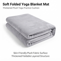 Couverture de méditation Choyu Yoga, double face, en cachemire doux, chaude, pour la pratique réparatrice, la relaxation en studio, les étirements profonds, unisexe