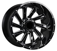 Jantes en alliage pour SUV 4x4 tout-terrain 20*12 ET -44 5*139.7 6*139.7 pour GMC Terrain Yukon Savana GMC 3500 SIERRA