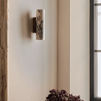 Lámpara de Pared de Mármol Natural de Lujo Francés, para Entrada, Sala de Estar, Dormitorio, Pasillo y Pared de Fondo