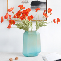 4 têtes de fleurs de coquelicot artificielles en soie, blanc, orange, rose, fausses fleurs de coquelicot pour arrangement de mariage, décoration de table à la maison
