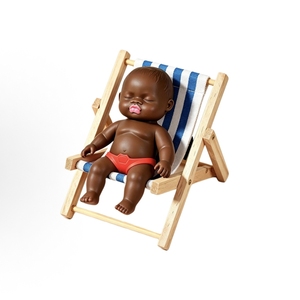 Muñeca de Moda Negra de 15-30cm, Sensación Viral para Aliviar el Estrés, Juguete de Broma DIY, Mini Juguete de Peluche Relleno de Arena Plástica - Product Image 6