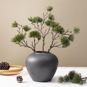 Branches de pin artificielles Meng Jie, petites aiguilles de pin en PVC, bouquet de décoration pour la maison - Product Image 1
