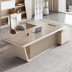 調節可能な高級ブルーミニトップPCテーブルコンピュータデスクモダンデザインCEOオフィスゲームチェアコンピュータ耐久性のある機能 - Product Image 6