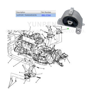 Montaje de motor trasero 4861273AA para Chrysler Voyager RG <span class=keywords><strong>Caravan</strong></span> Town and Country RS <span class=keywords><strong>Caravan</strong></span>/Voyager <span class=keywords><strong>R2</strong></span> 3.3L 2001-2010 04861273AA - Product Image 2